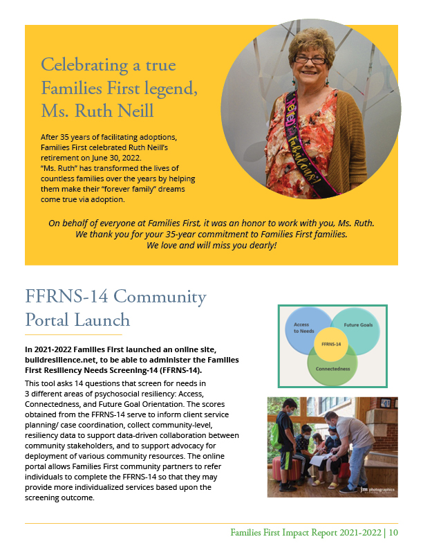 Families First Annual Impact Report 21-22