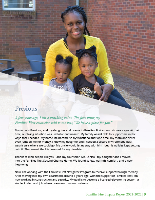 Families First Annual Impact Report 21-22