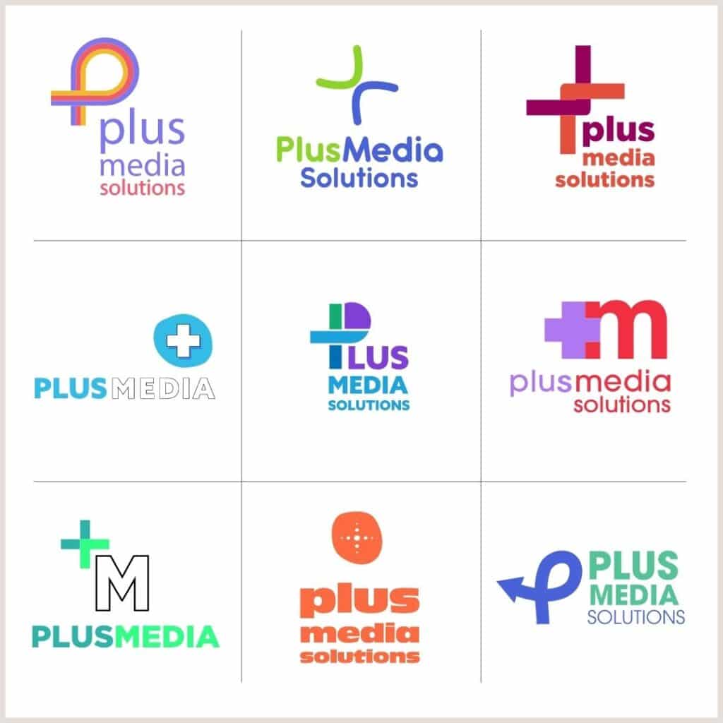 +Plus Media Solutions Brand & Logo Development