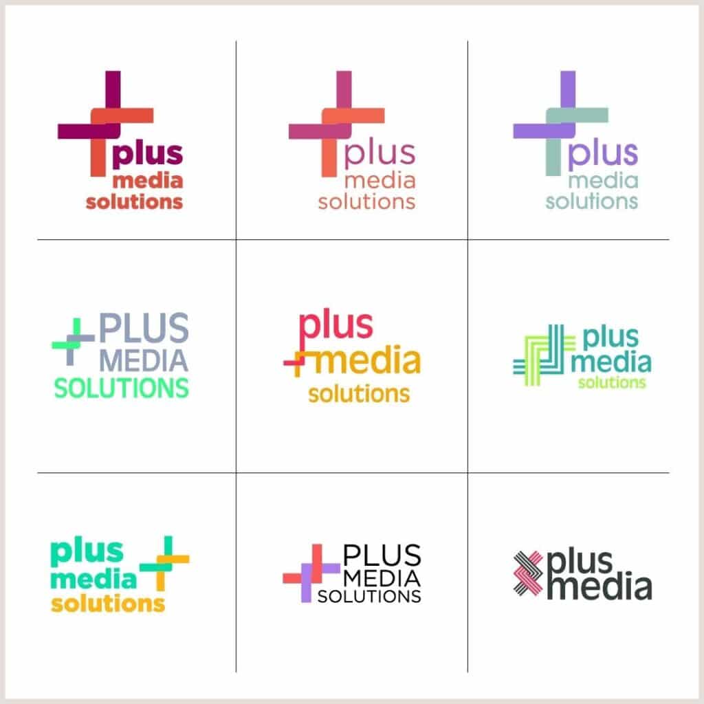 +Plus Media Solutions Brand & Logo Development