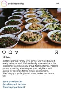 Avalon Catering Social Media