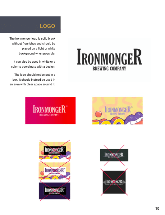 Ironmonger Brand Standards